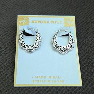 Annika Witt Small Sterling Silver🤍 Bali🇲🇨 Tribal Earrings